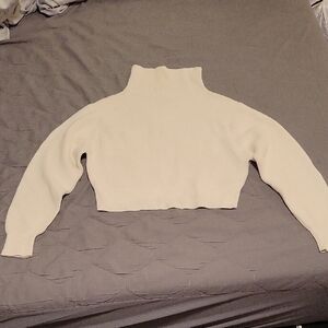 Wilfred Cream Cowl Neck Sweater